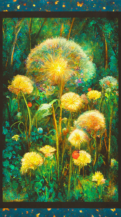 Robert Kaufman, Night Fable Panel, Cotton Fabric