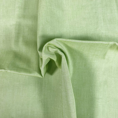 Craft Cotton, Lime Green Organic Oxford Chambray, Cotton Fabric