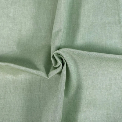 Craft Cotton, Sage Organic Oxford Chambray, Cotton Fabric