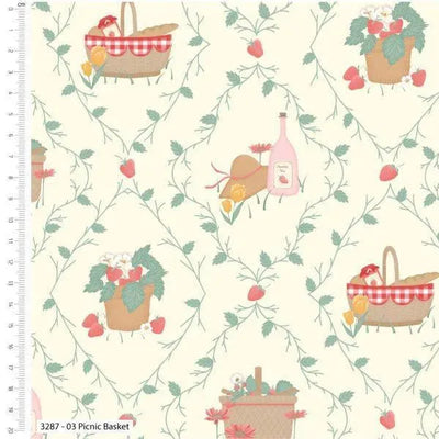 Kimberley Hind, Picnic Basket, Cotton Fabric