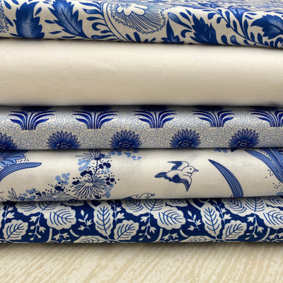 V and A, Crafts of Tranquility,  Blossom Organic Cotton Fabric Bundle