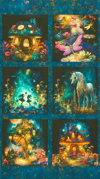 Robert Kaufman, Night Fable Dandelions, Cotton Fabric