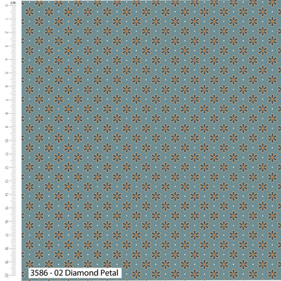 Craft Cotton Company, Diamond Petal, Tailors Flair Cotton Fabric