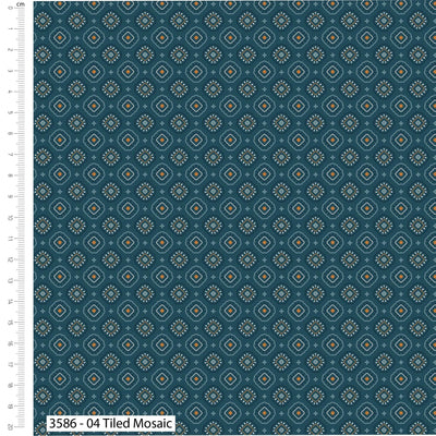 Craft Cotton Company, Tiled Mosaic, Tailors Flair Cotton Fabric