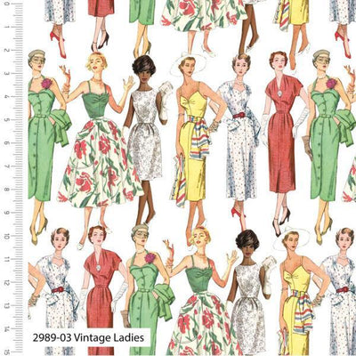 Fashion Icon, Simplicity Vintage Cotton Fabric - Sunnyside Fabrics UK - cotton fabric, dressmaking, dressmaking fabric, organic cotton fabric, simplicity fabric, simplicity patterns, vintage dress patterns, vintage simplicity - {{product.type}} - sunnysidefabricsuk.com