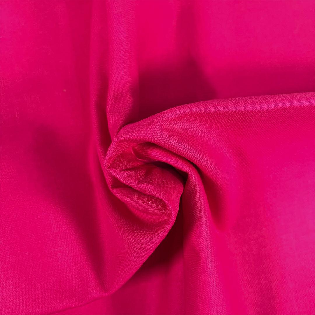 Hot Pink, Organic Premium Plain Cotton  Sunnyside Fabrics UK - Sunnyside  Fabrics UK