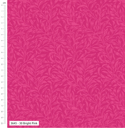 William Morris, Willow Bough Bright Pink Cotton Fabric