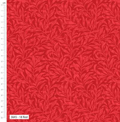 William Morris, Willow Bough Red Cotton Fabric