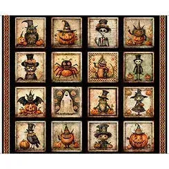 Quilting Treasures, Halloween Spiders, Jeepers Creepers Cotton Fabric