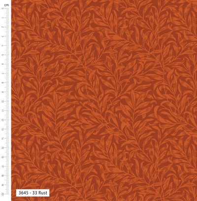 William Morris, Willow Bough Rust Cotton Fabric