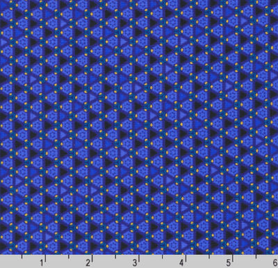 Jaikumari Sapphire Triangles, Robert Kauffman SRKM 21746-74 - Sunnyside Fabrics UK - chromaticity fabric, chromaticity metallic fabric, jaikumari robert kaufffman, metallic, opal colours, robert kauffman - {{product.type}} - sunnysidefabricsuk.com