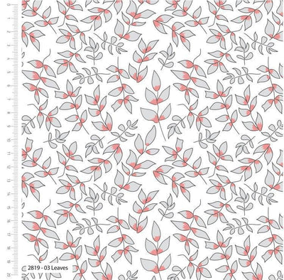 Leaves, Petal and Pip, The Crafty Lass - Sunnyside Fabrics UK - anemones, floral, petal and pip, roses, the crafty lass - {{product.type}} - sunnysidefabricsuk.com