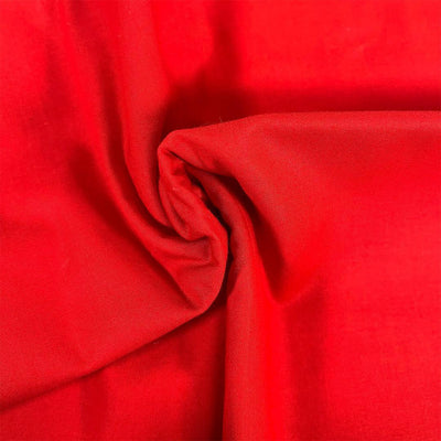 Red, Organic Premium Plain Cotton - Sunnyside Fabrics UK - homespun, organic cotton fabric, plain fabric, plain red, red, ruby red, solid fabric - {{product.type}} - sunnysidefabricsuk.com