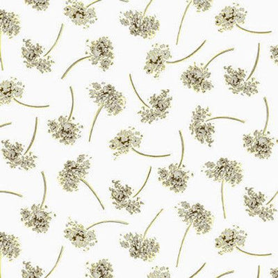 Scattered Sprig Cotton Fabric - Sunnyside Fabrics UK - bats, batsorange, birds, crows, gothic, haloween, moons, owl, pumpkin, pumpkins, scroll, skull, skulls, spiders, witch - {{product.type}} - sunnysidefabricsuk.com