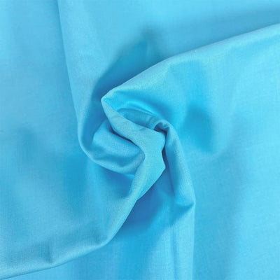 Turquoise, Organic Premium Plain Cotton - Sunnyside Fabrics UK - homespun, organic cotton fabric, plain fabric, solid fabric, turquoise - {{product.type}} - sunnysidefabricsuk.com