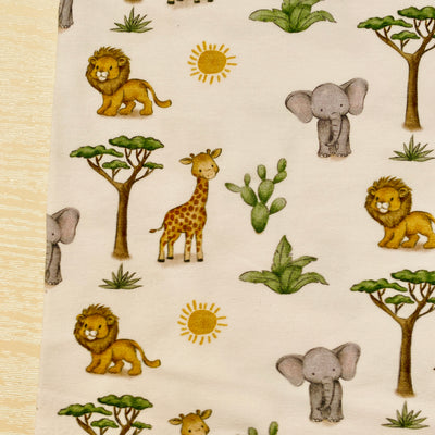 Jersey Safari Animals Print Remnants