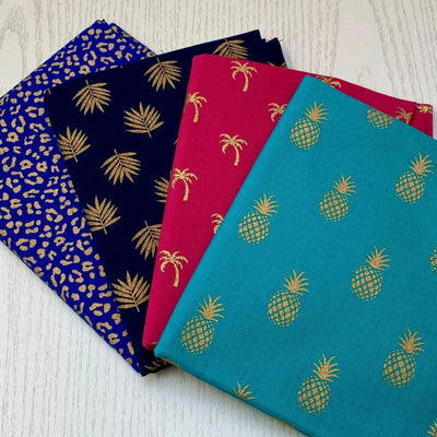 Tropical Metallics, Cotton Fabric Bundle