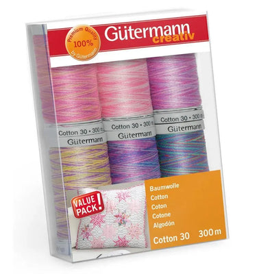 Gutermann Thread Variegated Cotton 30 GUT 734022-4