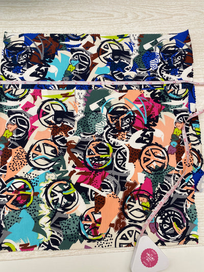 Jersey Bright Print Remnants