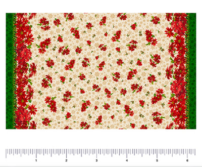 Poinsettia Quilt Panel Charity Sample Pack 021