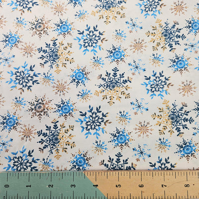 Craft Cotton Company, Snowflakes, Christmas Cotton Fabric