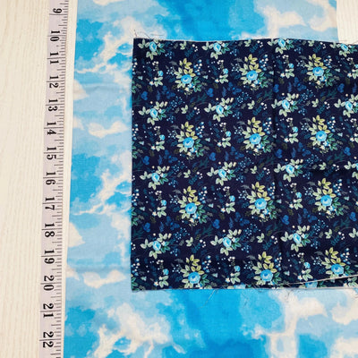 Remnant Sky and Floral Cotton Fabrics