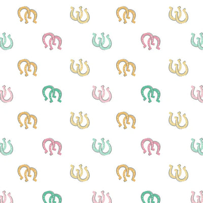 Camelot Fabrics, Rodeo Rose Horse Shoes Mint, Cotton Fabric Bundle