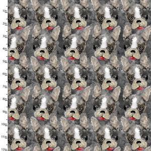 3 Wishes Fabric, Raise The Woof, Frenchie, Cotton Fabric