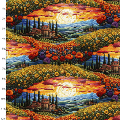 3 Wishes Fabric, Tranquil Valley, C'est Magnifique Cotton Fabric