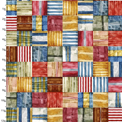 3 Wishes Fabric, Flags a Flying, First in Flight, Cotton Fabric