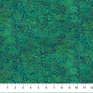 Northcott Fabrics Shimmer River Rocks Emerald Cotton Fabric