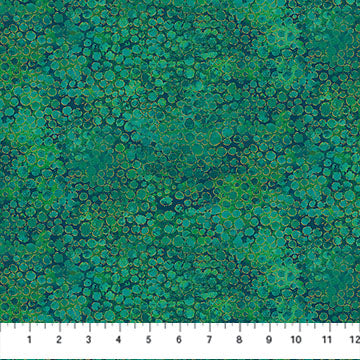 Northcott Fabrics Shimmer River Rocks Emerald Cotton Fabric