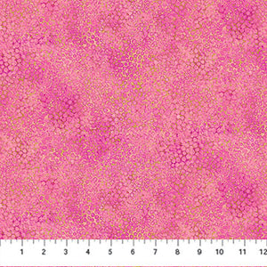Northcott Fabrics Shimmer, Pebbles Bubble Gum Cotton Fabric