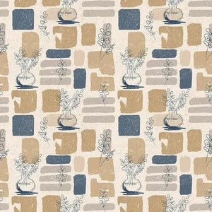 Modern Abstractions, Vases with Abstract Geop