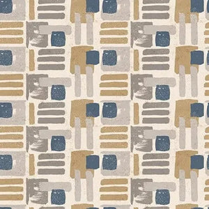 Modern Abstractions, Abstract Geo Cotton Fabric