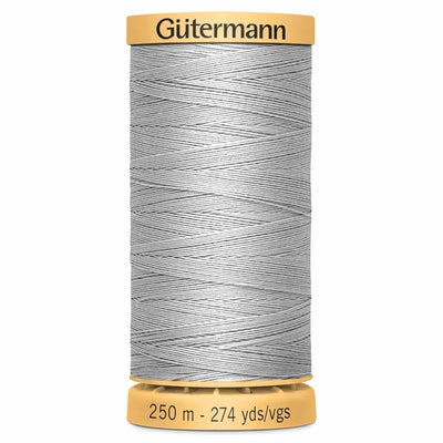 Gutermann Natural Cotton Thread Grey Colour 0618 250m