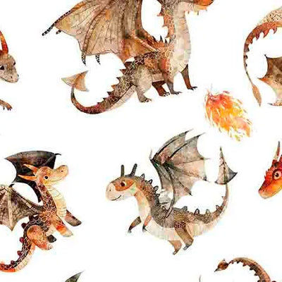 Quilting Treasures,Dragons, Dragon Dreams Cotton Fabric