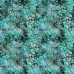 Quilting Treasures, Dragon Skin Texture Aqua, Dragon Dreams Cotton Fabric