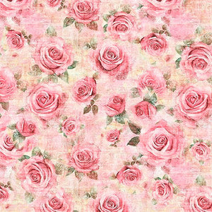 Quilting Treasures, Sew Shabby Chic Roses, Cotton Fabric