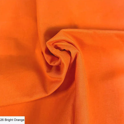 Bright Orange, Organic Premium Plain Cotton
