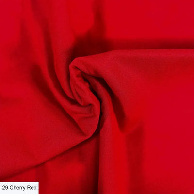 Cherry Red, Organic Premium Plain Cotton