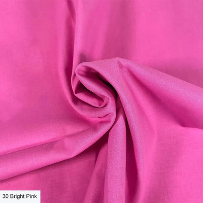 Bright Pink, Organic Premium Plain Cotton