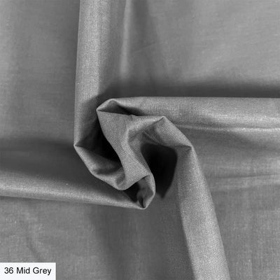 Mid Grey, Organic Premium Plain Cotton
