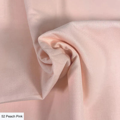 Peach Pink, Organic Premium Plain Cotton