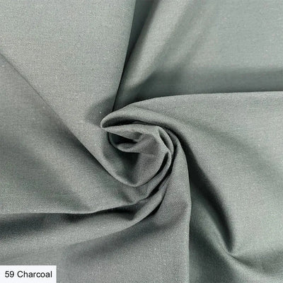 Charcoal, Organic Premium Plain Cotton