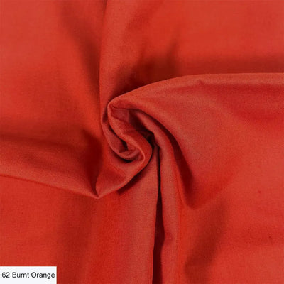 Burnt Orange, Organic Premium Plain Cotton
