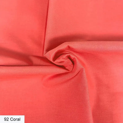 Coral, Organic Premium Plain Cotton