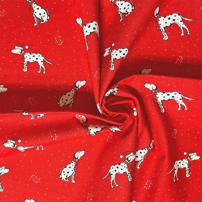 Dalmations, Christmas Pets Cotton Fabric