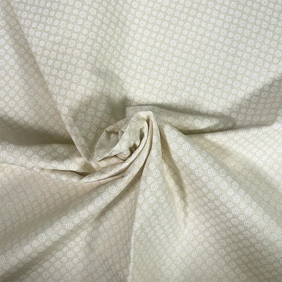 Craft Cotton Company, Abstract Ivory Dot, Low Volume Cotton fabric