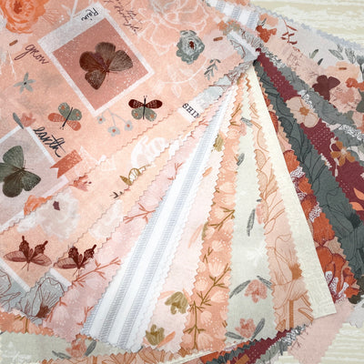 Petite Patchwork Pack, Bud to Bloom Cotton Fabrics